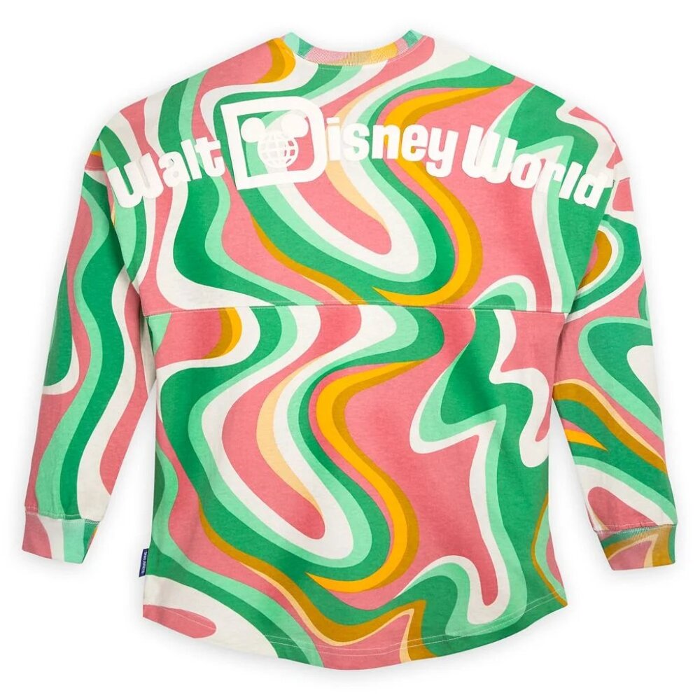 Disney Parks Walt Disney World Swirl Spirit Jersey XL Hidden Mickey Retro NWT